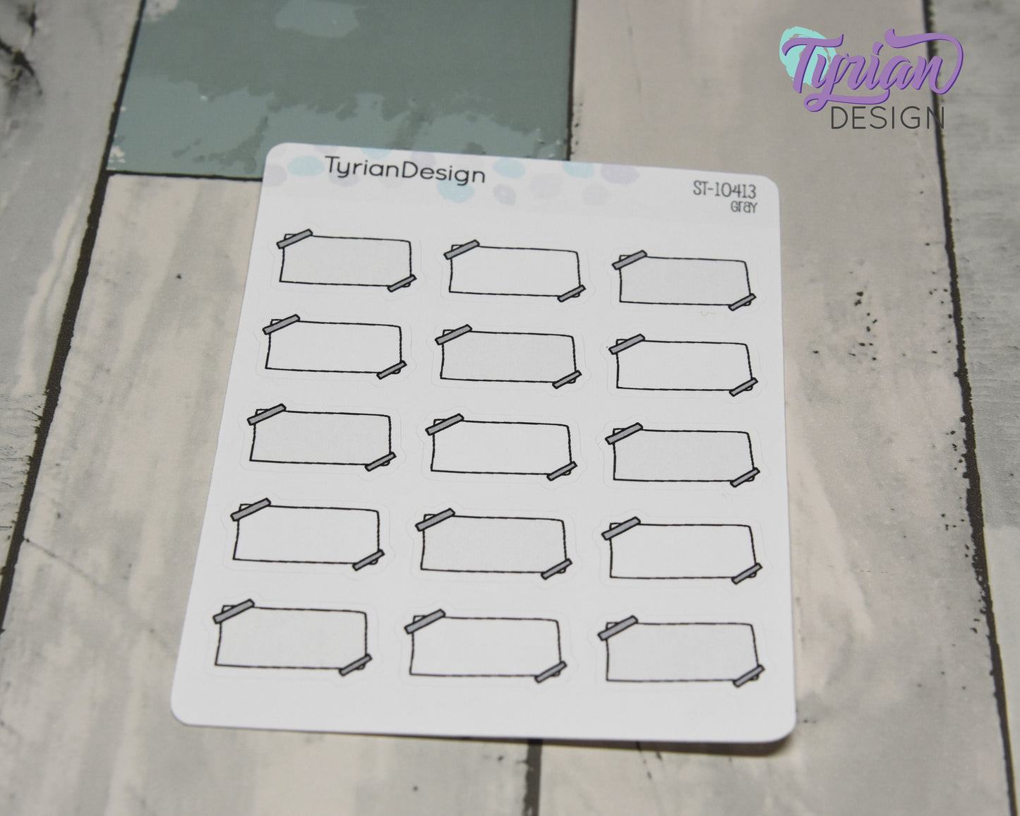 Sticky Note Stickers | 15 Stickers | 1" x .6" Each | Various Colors
