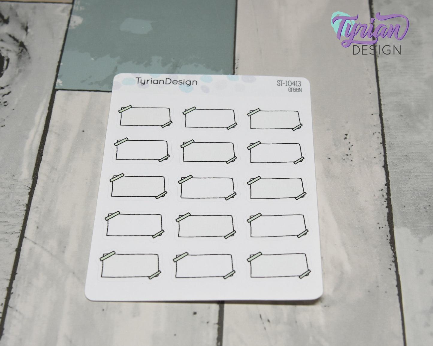 Sticky Note Stickers | 15 Stickers | 1" x .6" Each | Various Colors