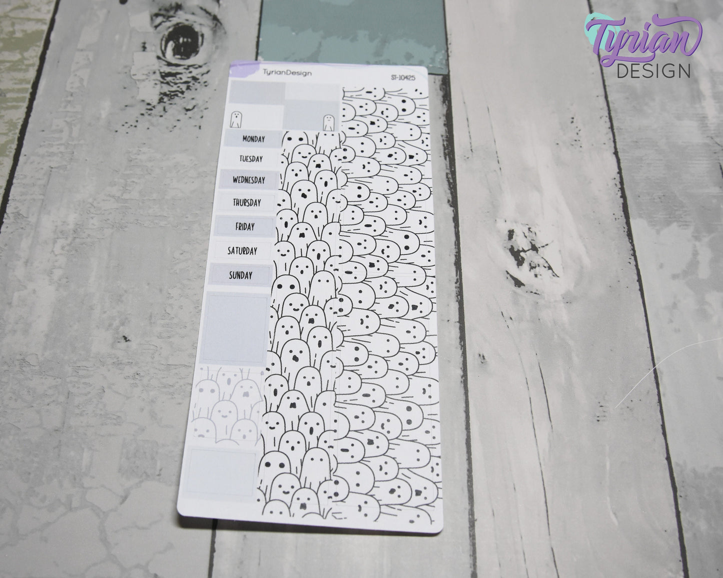 Ghosts Halloween Monthly Kit | Hobonichi Weeks | 17 Stickers