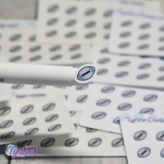 Football Stickers | 18 stickers | .4 x .41" each