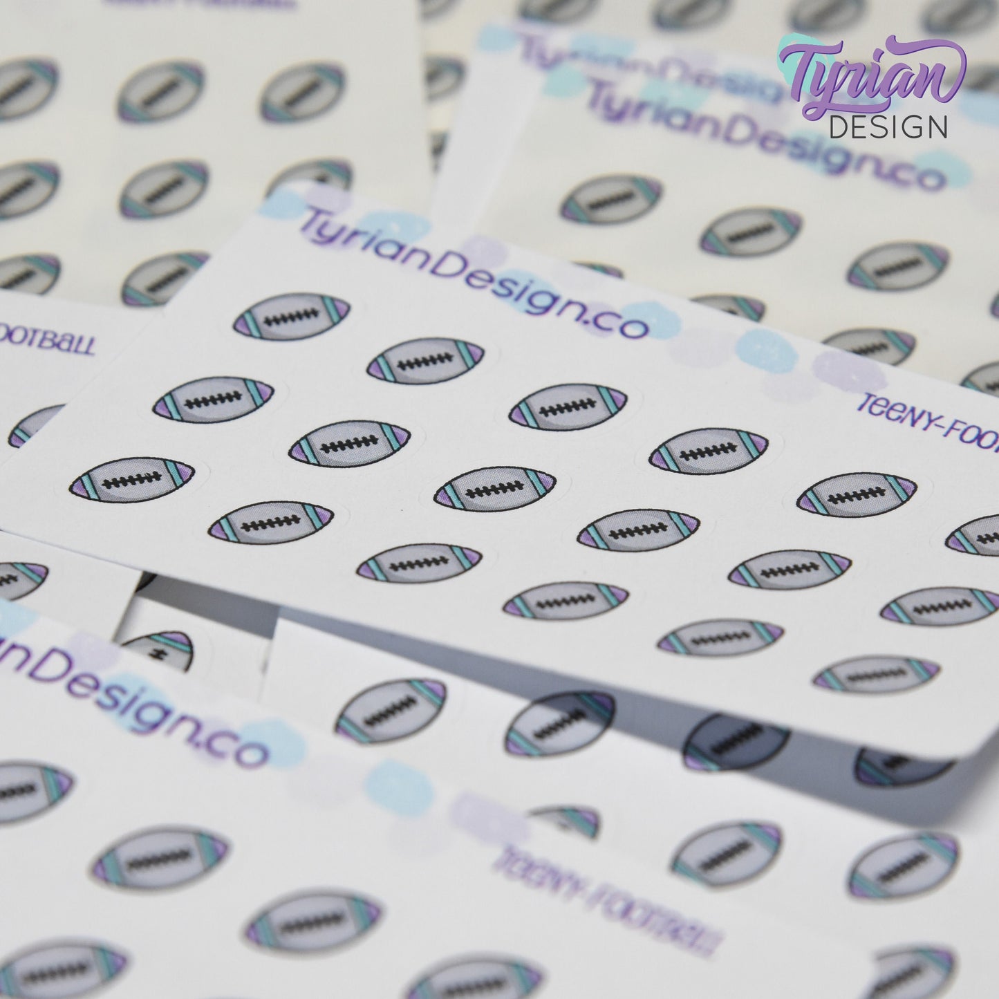 Football Stickers | 18 stickers | .4 x .41" each