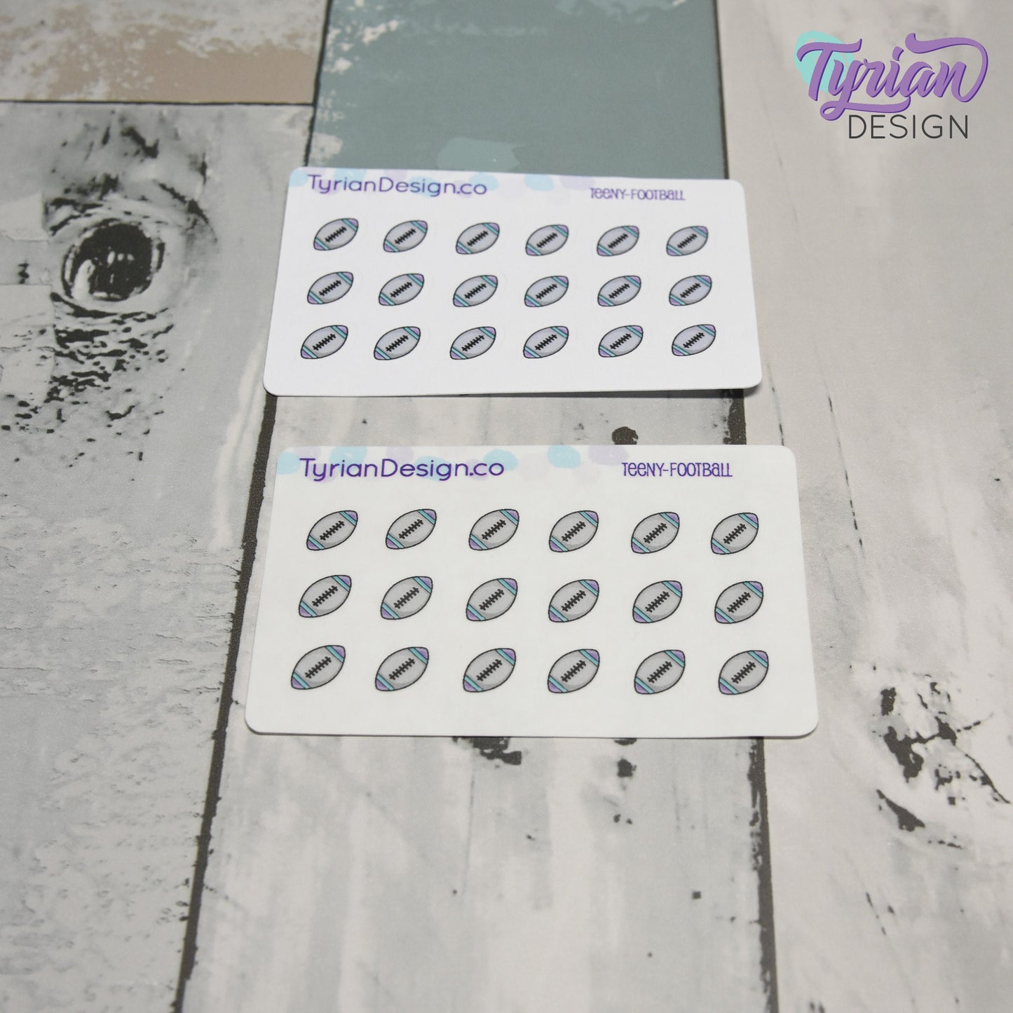 Football Stickers | 18 stickers | .4 x .41" each