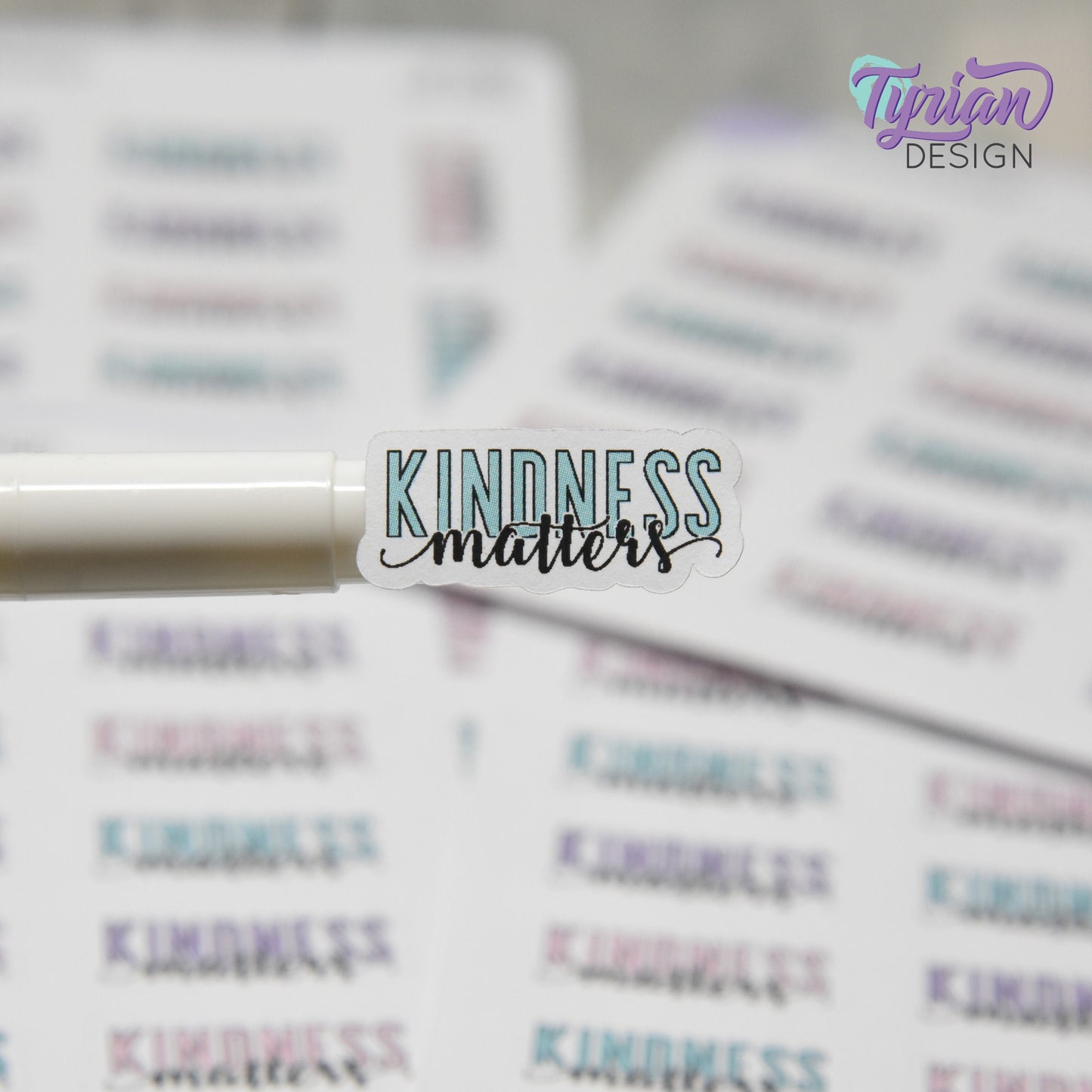 Kindness Matters Stickers | 15 Stickers | 1" x .5" Each | Keeper Font