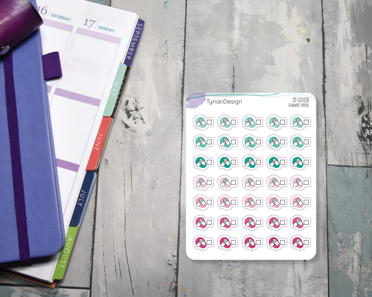 Meds Stickers | 35 Stickers | .6 x .42" each.