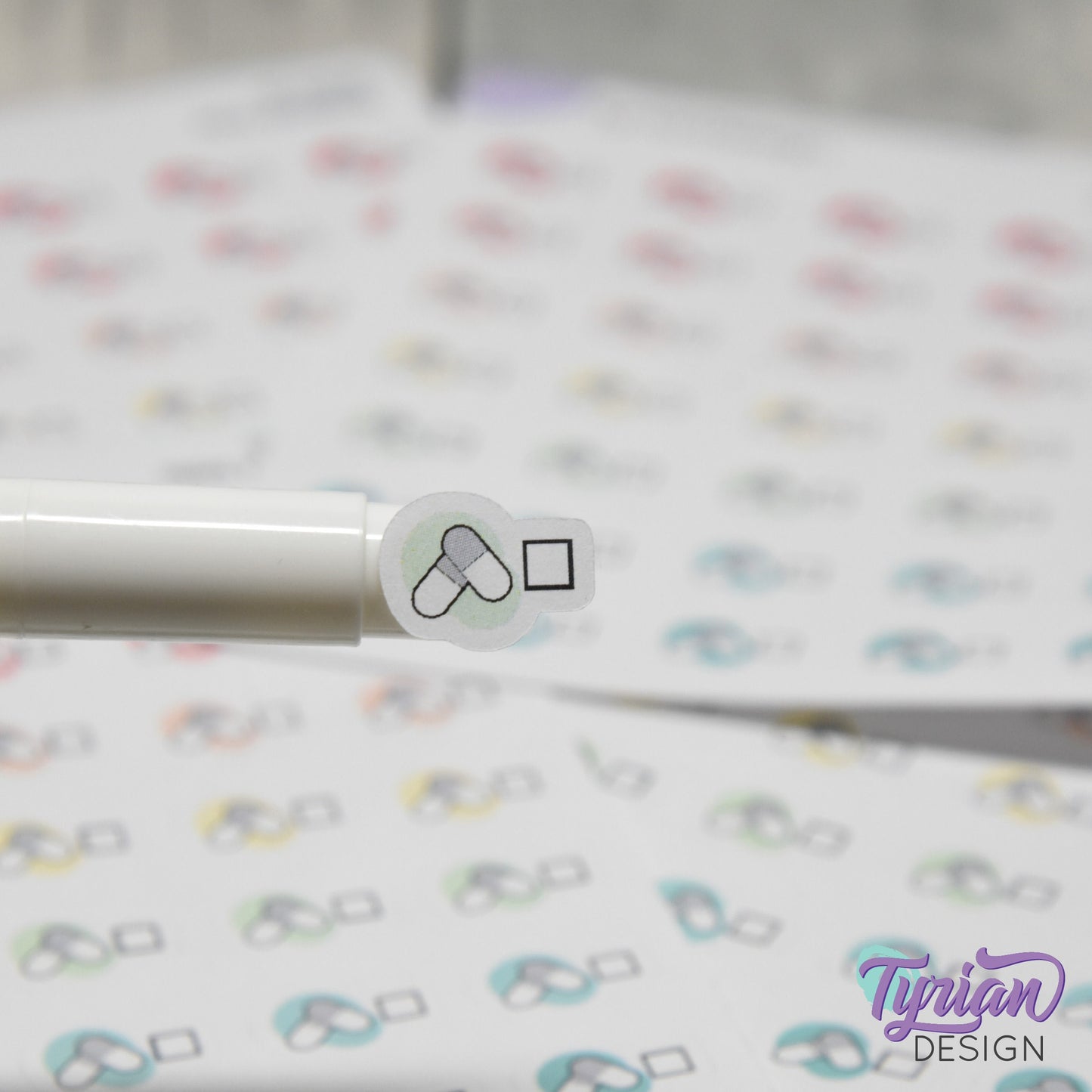 Meds Stickers | 35 Stickers | .6 x .42" each.