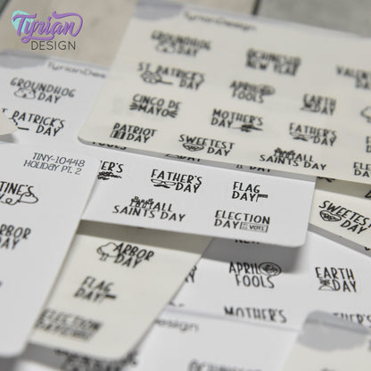 Tiny Holiday Stickers Pt 2 | 15 Stickers| Font: Charley