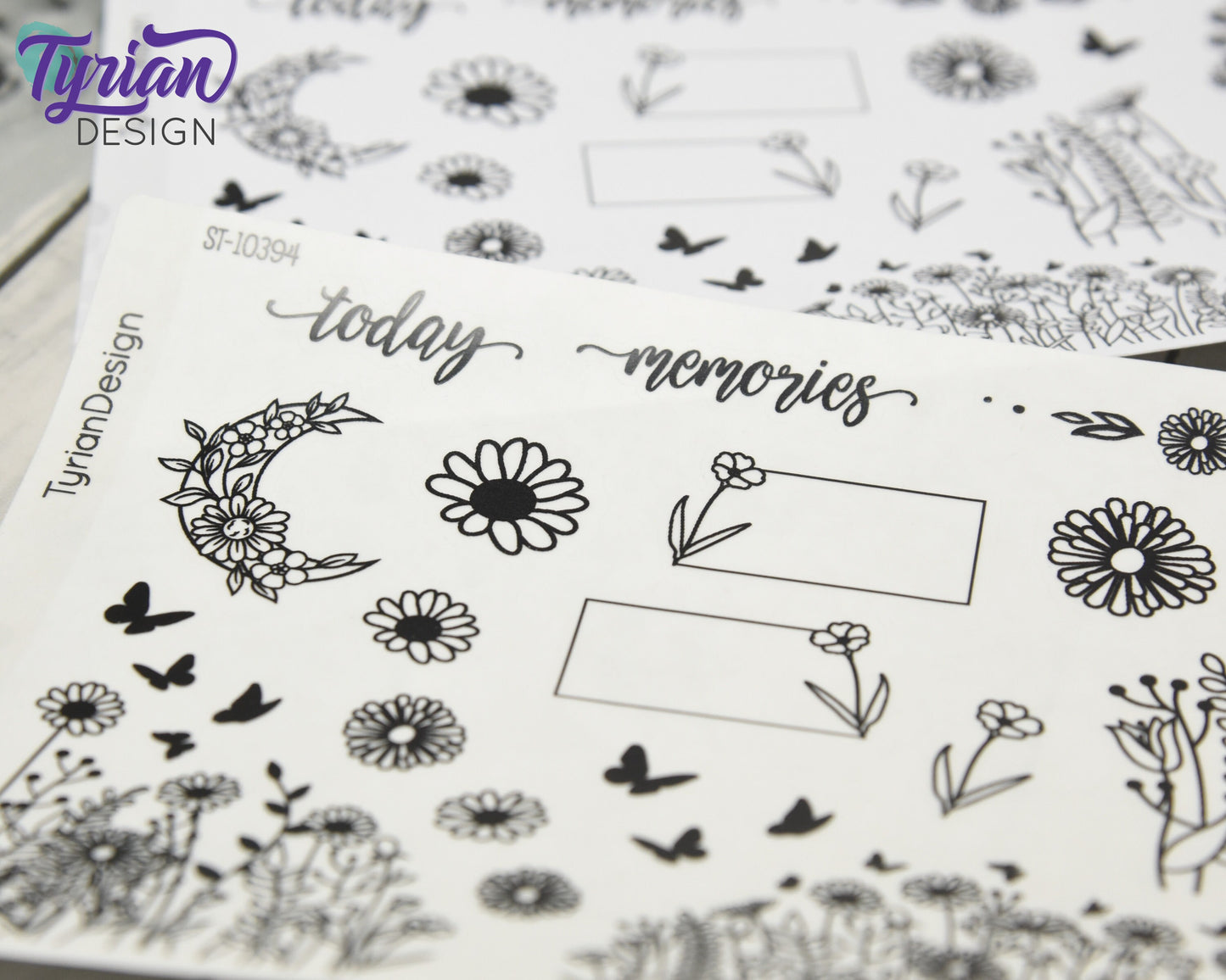 Wild Flower Journal Stickers | 21 Stickers