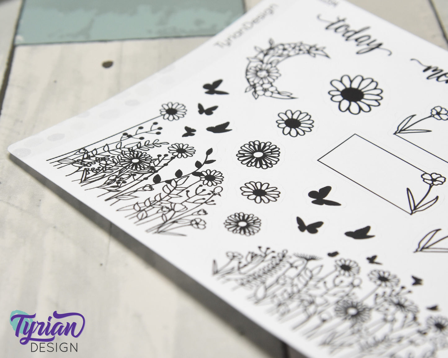 Wild Flower Journal Stickers | 21 Stickers