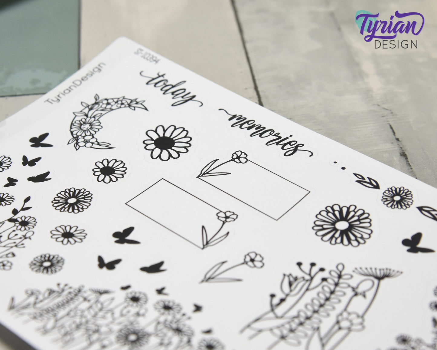 Wild Flower Journal Stickers | 21 Stickers