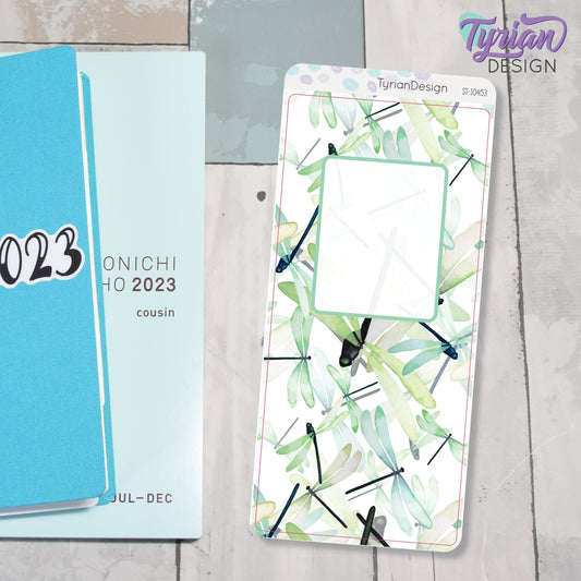 Dragonfly Cover Sticker | Hobonichi Weeks | 1 Sticker