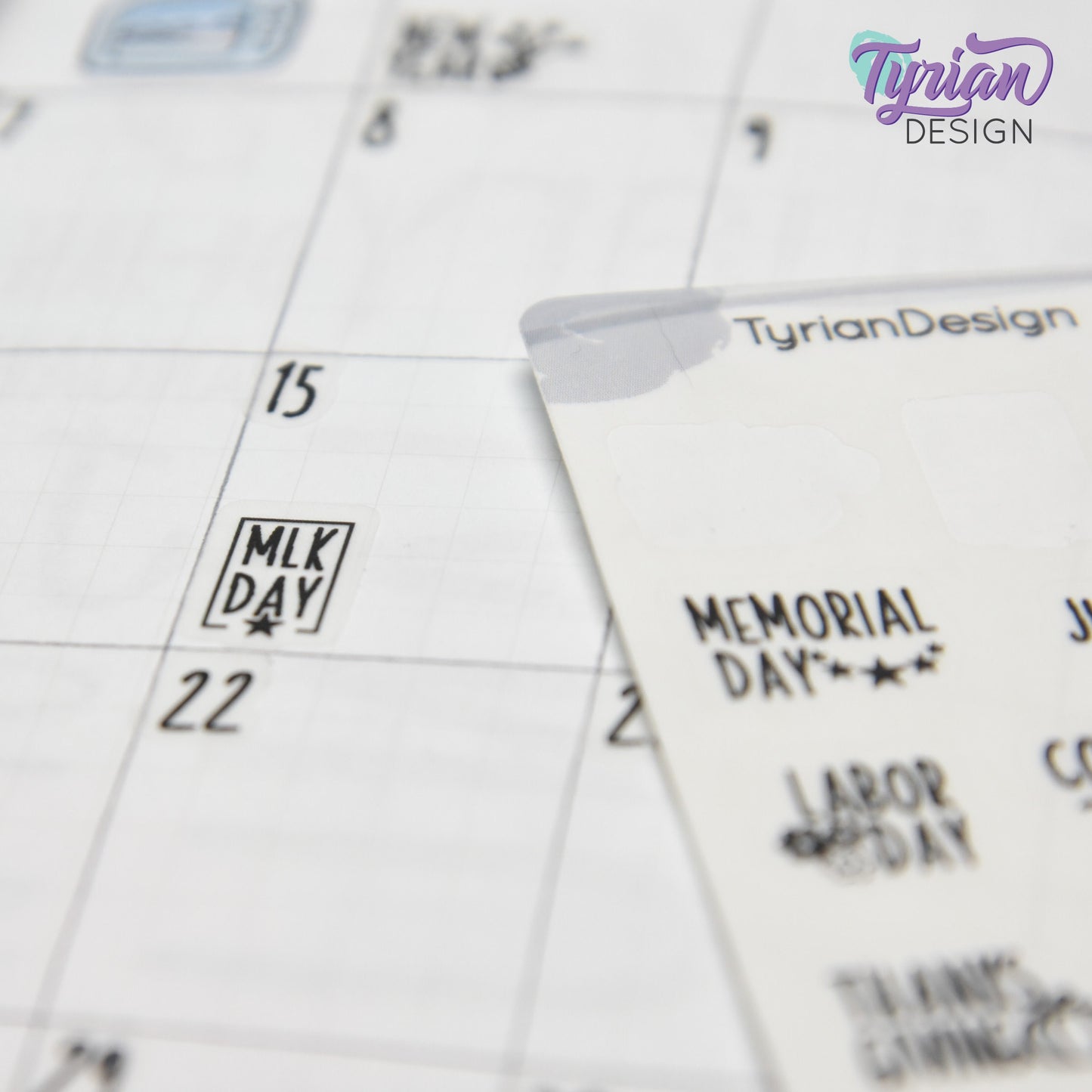 Tiny Holiday Stickers Pt 1 | 19 Stickers | Font: Charley