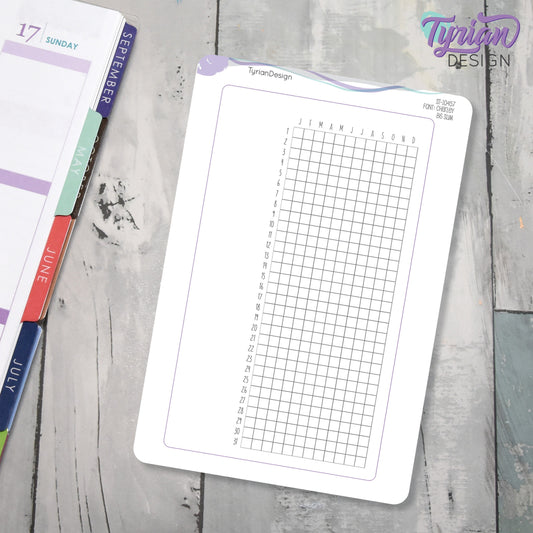 365 Tracker Full Page Sticker| Year in Pixels | 1 Sticker