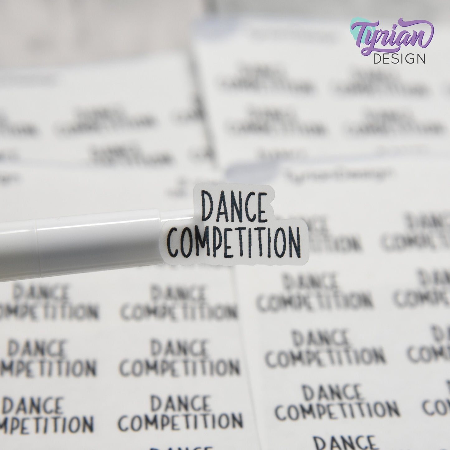 Dance Competition Stickers | 1 x .6" Sticker| Font: Charley