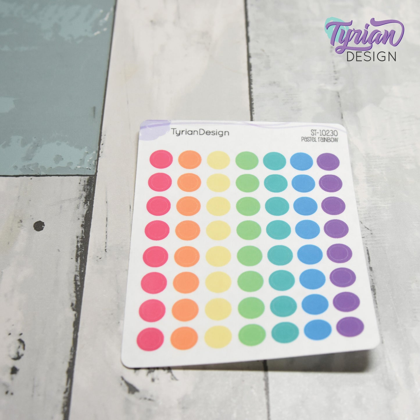 7mm Dot stickers | 56 Stickers | Various Colors