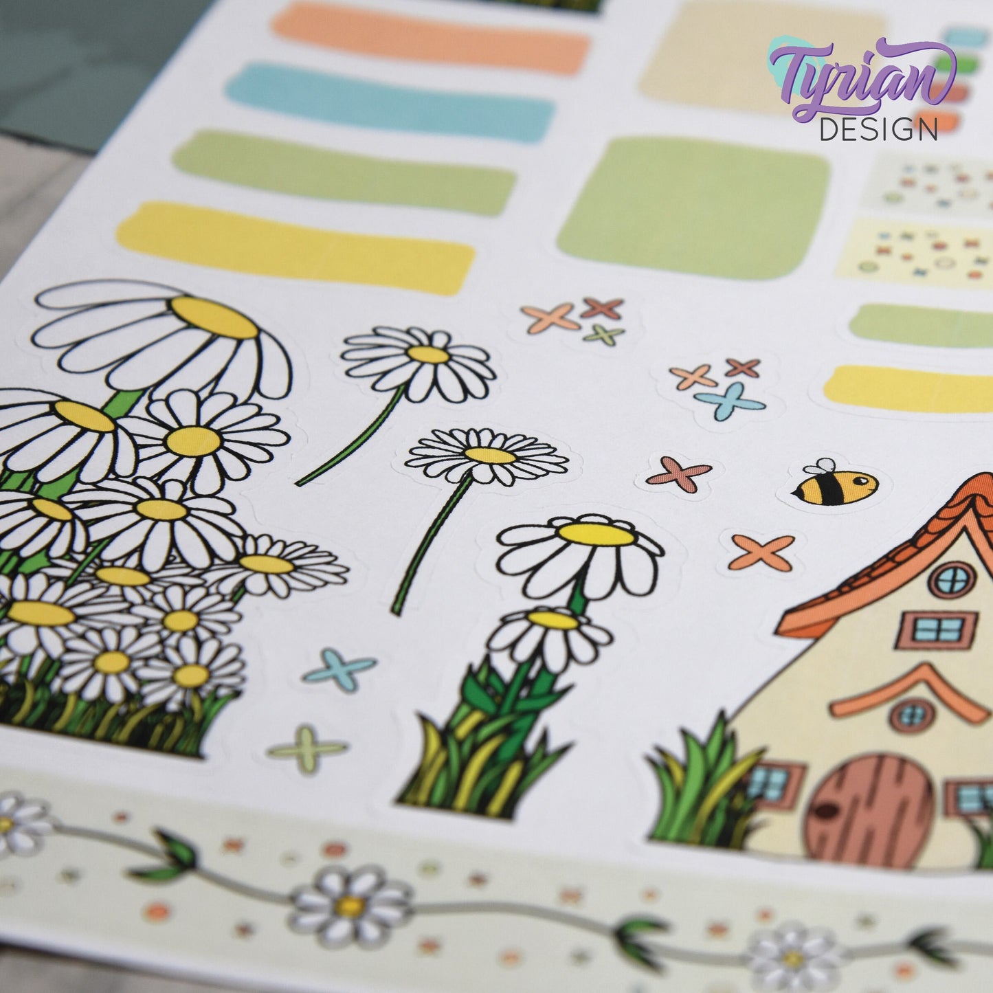 Daisy House Journal Stickers | 36 Stickers