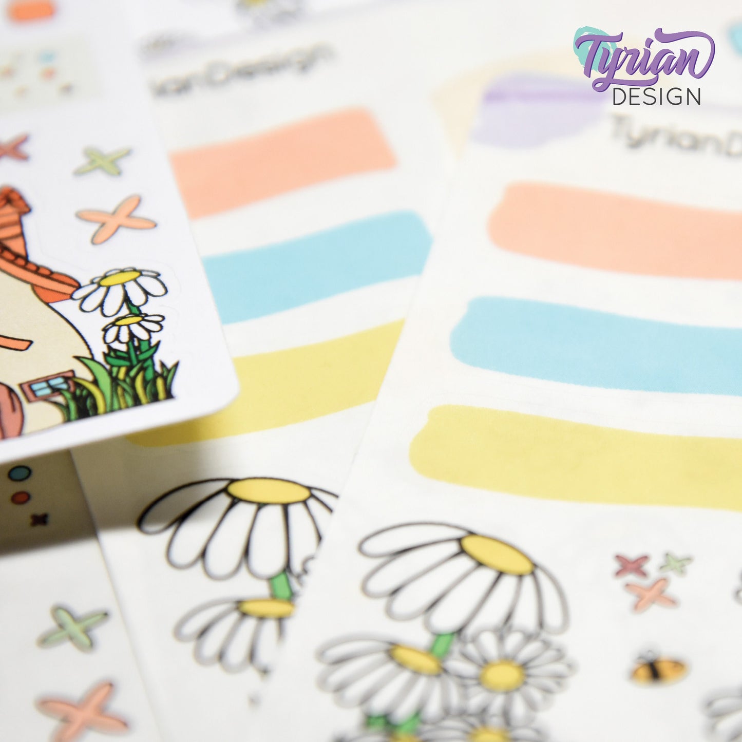 Daisy House Journal Stickers | 20 Stickers