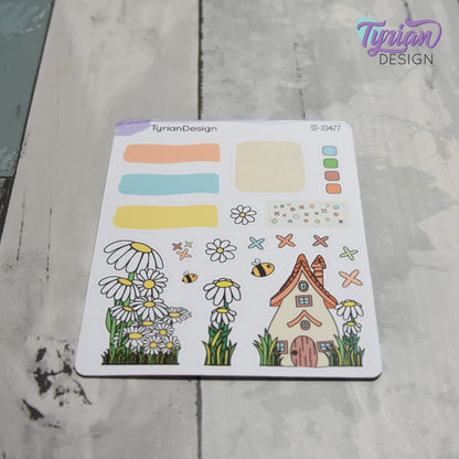 Daisy House Journal Stickers | 20 Stickers