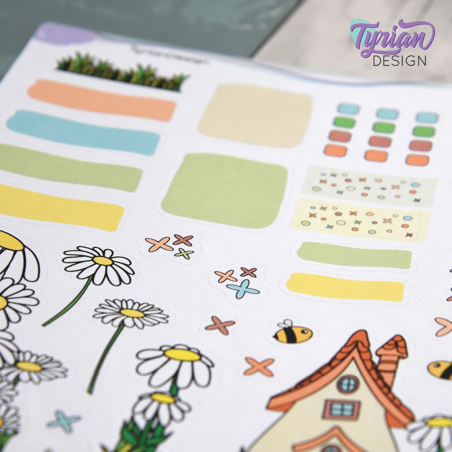 Daisy House Journal Stickers | 36 Stickers