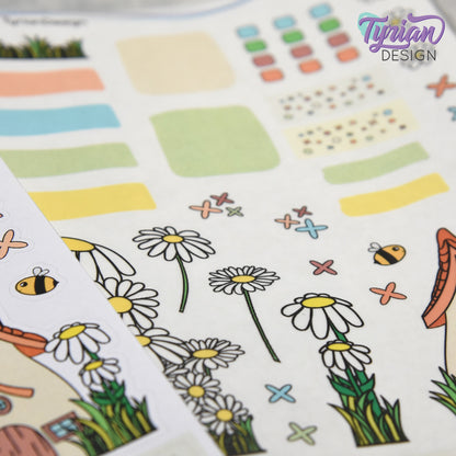 Daisy House Journal Stickers | 36 Stickers