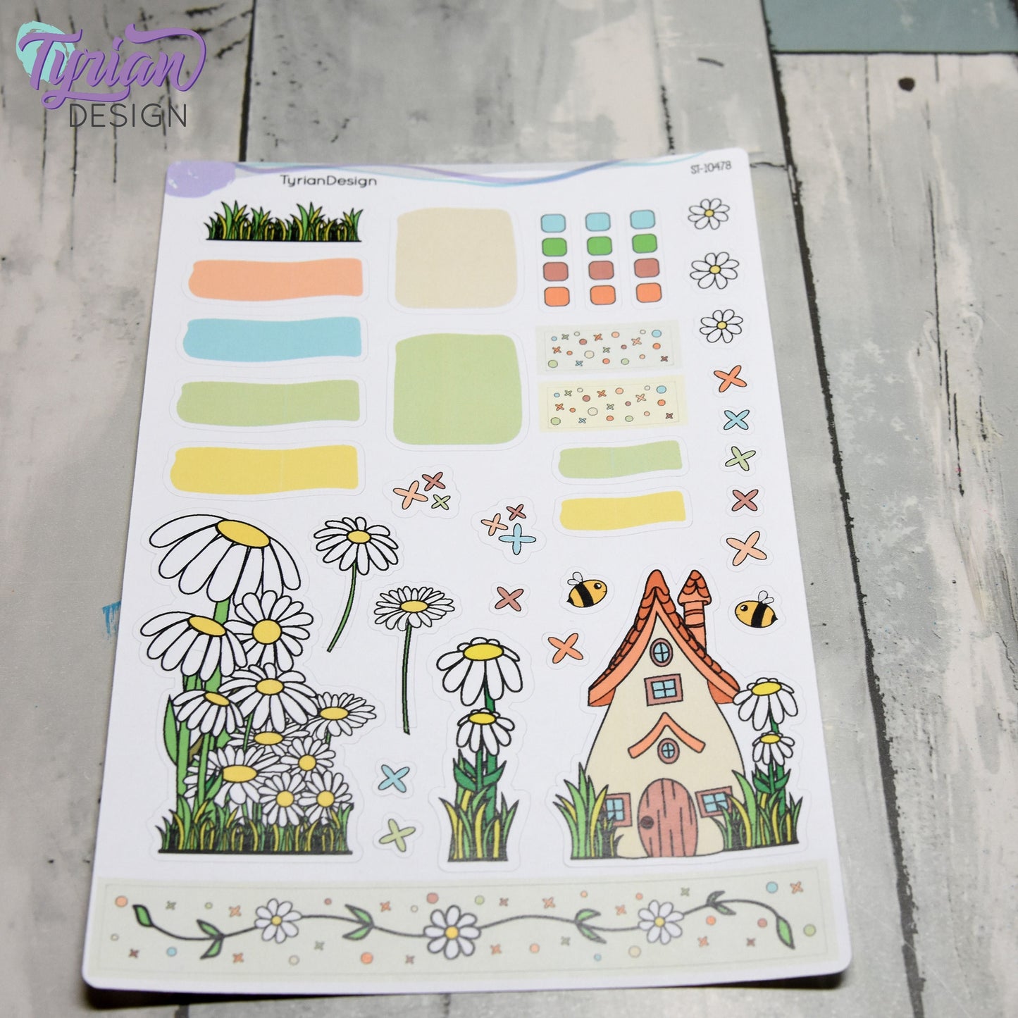 Daisy House Journal Stickers | 36 Stickers