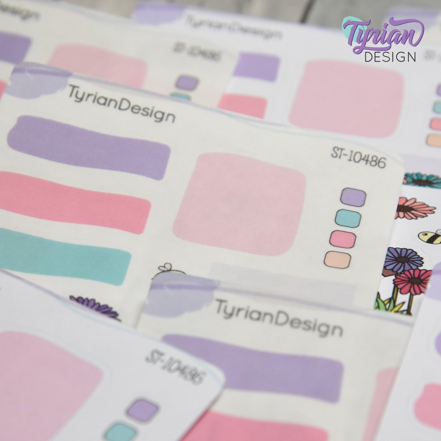 Gerber Daisy House Journal Stickers | 14 Stickers