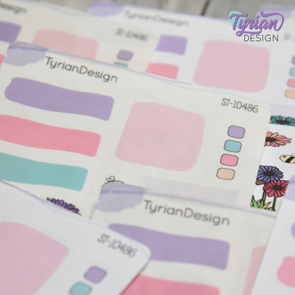 Gerber Daisy House Journal Stickers | 14 Stickers