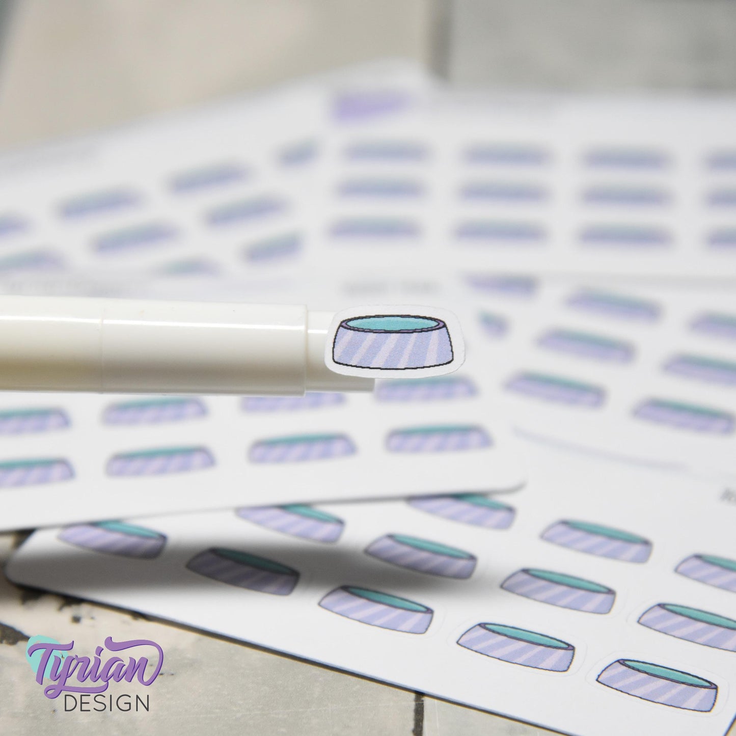 Pool Stickers | 15 stickers | .6 x .34" each