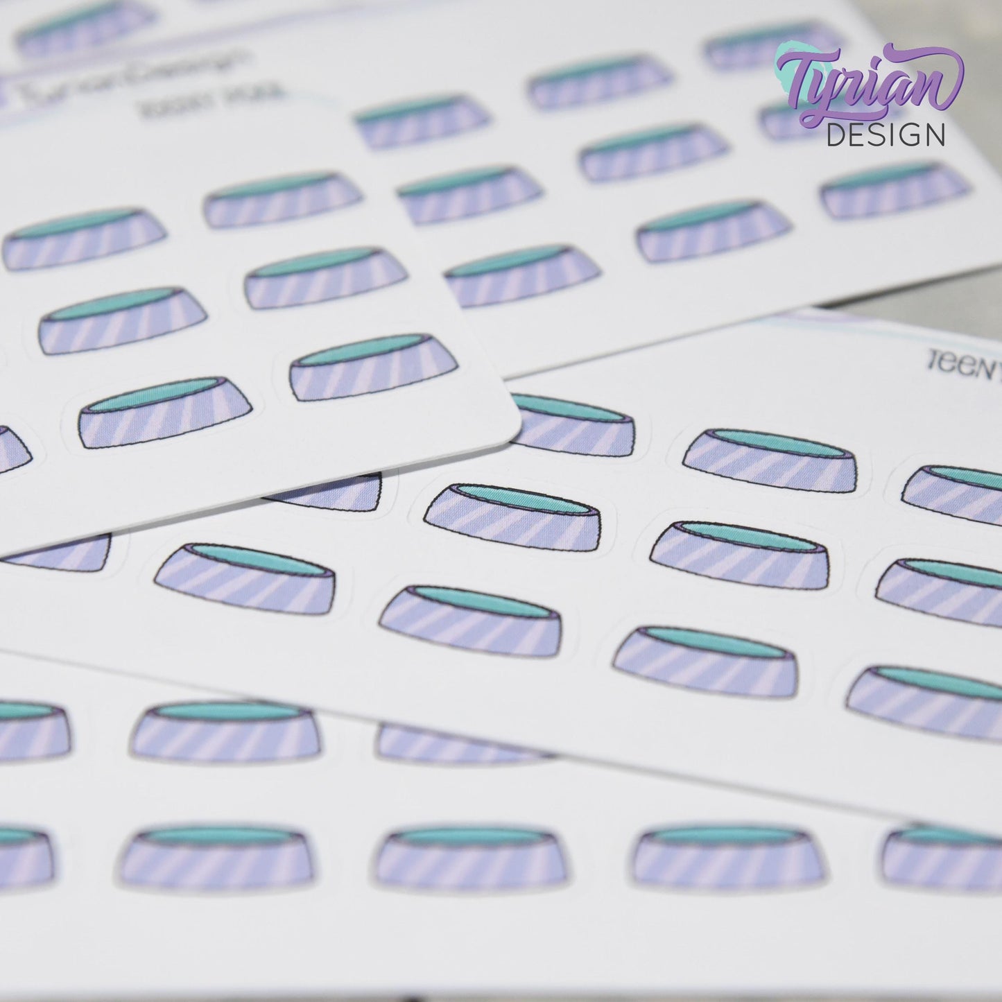 Pool Stickers | 15 stickers | .6 x .34" each