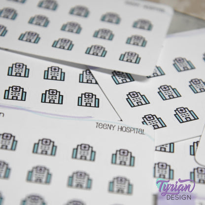 Hospital Stickers | 18 stickers | .41 x .41" each