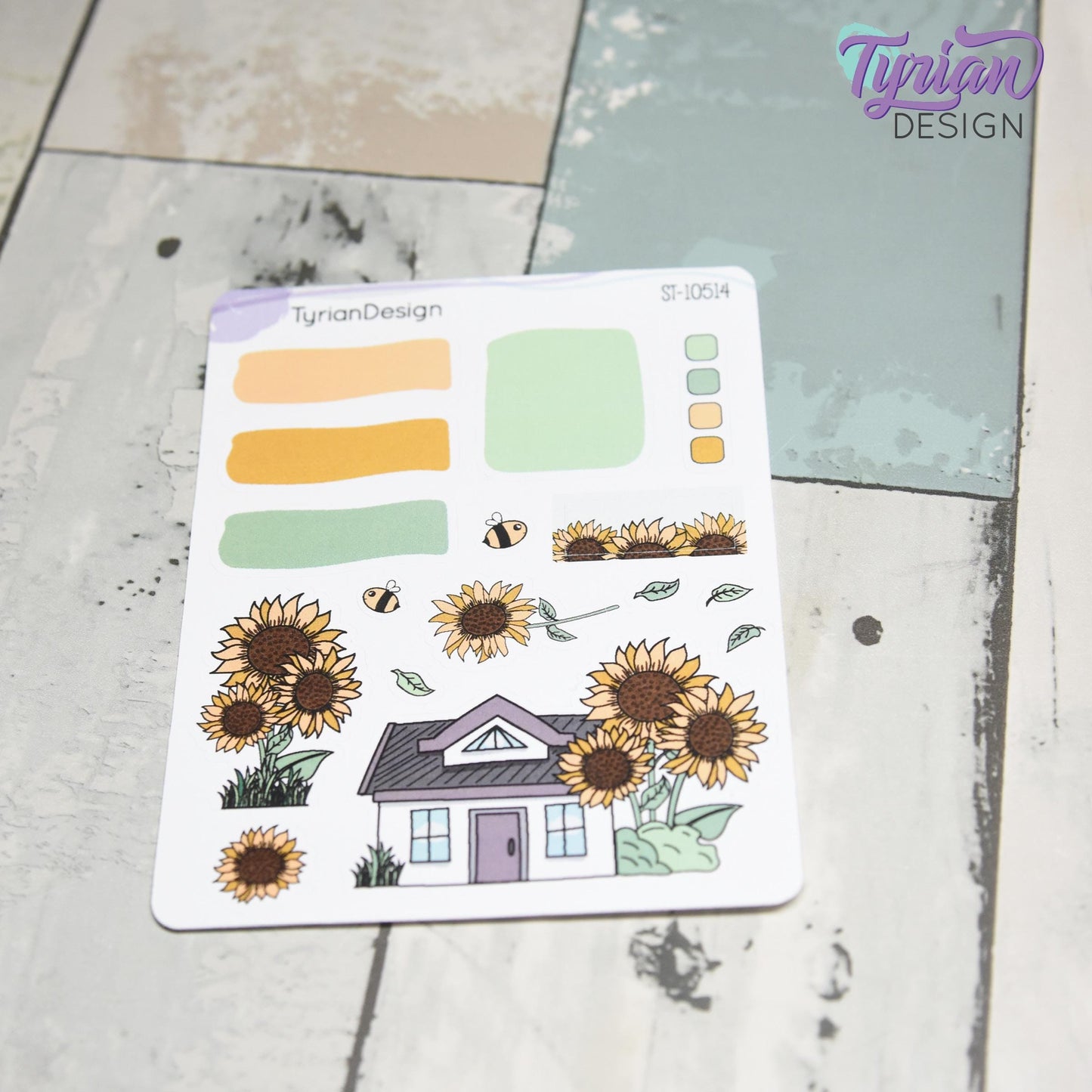 Sunflower House Journal Stickers | 16 Stickers