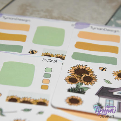 Sunflower House Journal Stickers | 16 Stickers