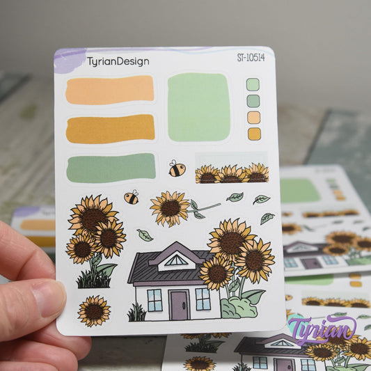Sunflower House Journal Stickers | 16 Stickers