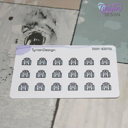 Hospital Stickers | 18 stickers | .41 x .41" each