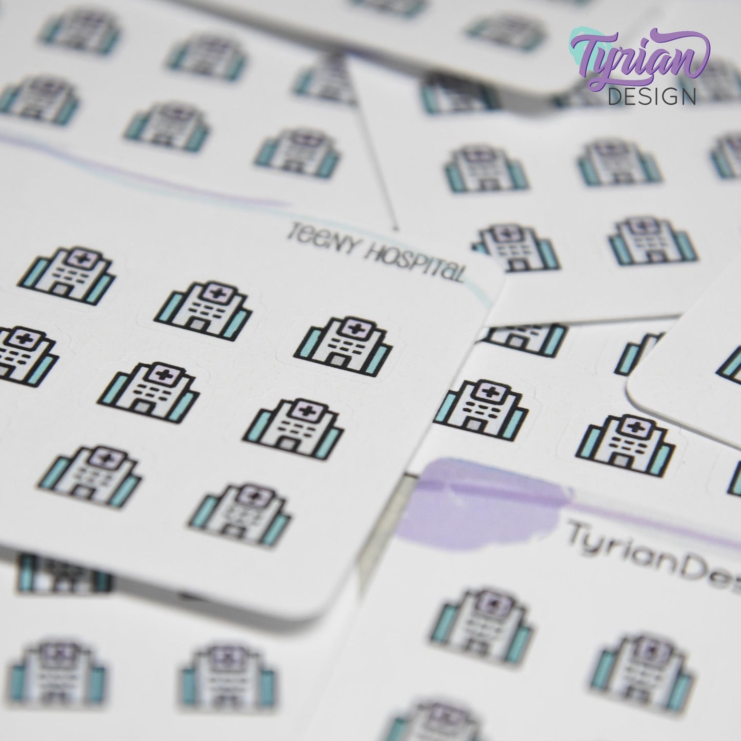 Hospital Stickers | 18 stickers | .41 x .41" each