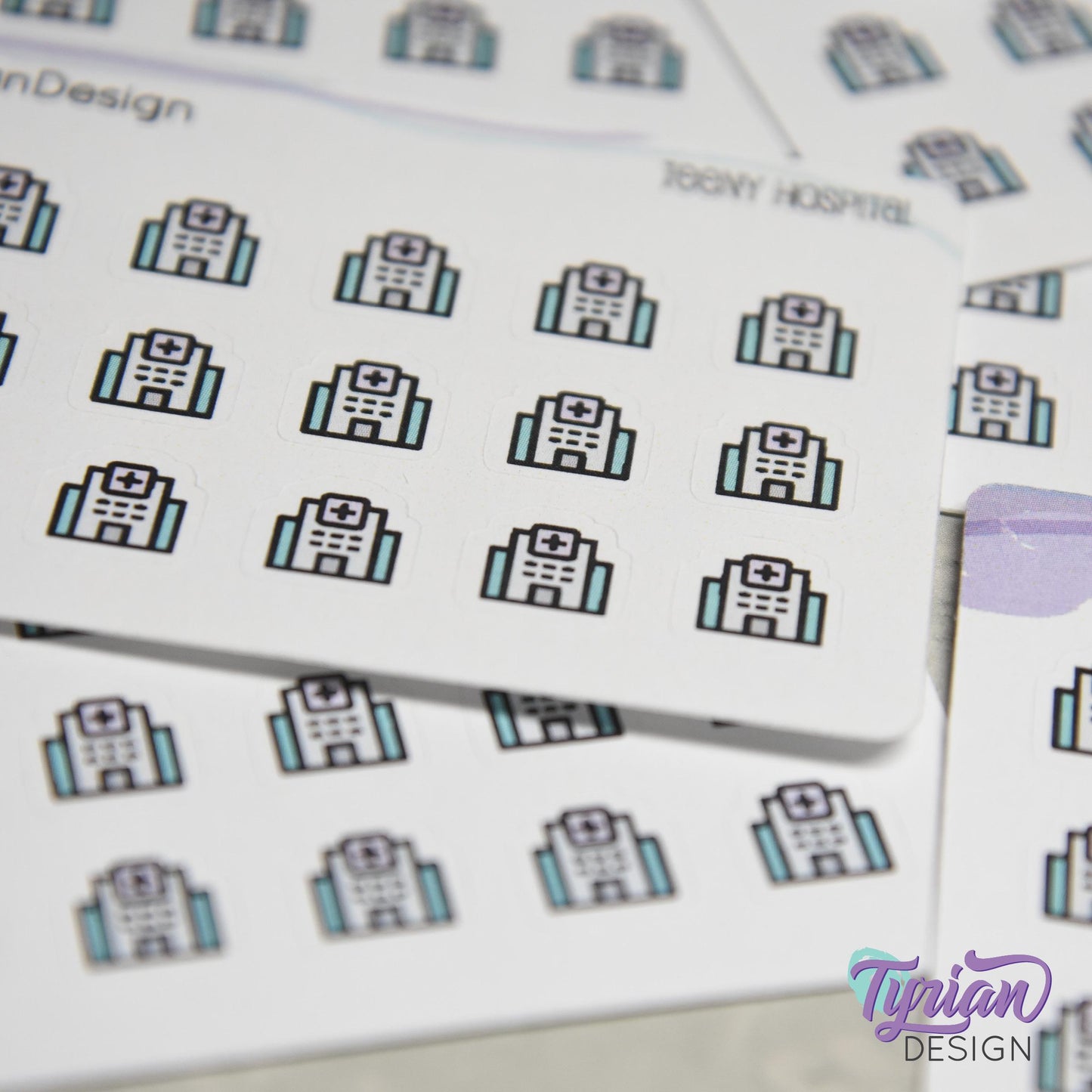 Hospital Stickers | 18 stickers | .41 x .41" each