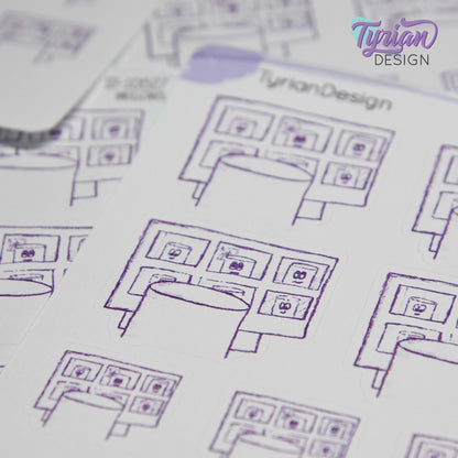 Virtual Meeting Stickers | 9 Stickers | 2 sizes | Marshmallow stickers