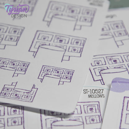 Virtual Meeting Stickers | 9 Stickers | 2 sizes | Marshmallow stickers