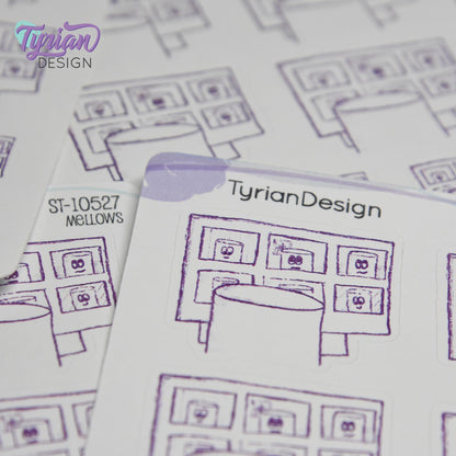 Virtual Meeting Stickers | 9 Stickers | 2 sizes | Marshmallow stickers