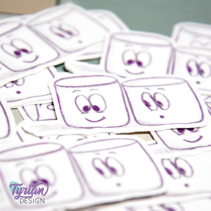 BFF Friends Sticker | Waterproof, Weatherproof & Durable | 2.5" x 1.2" | Tumbler Sticker | Dishwasher Safe | Sketchy Mellows Sticker