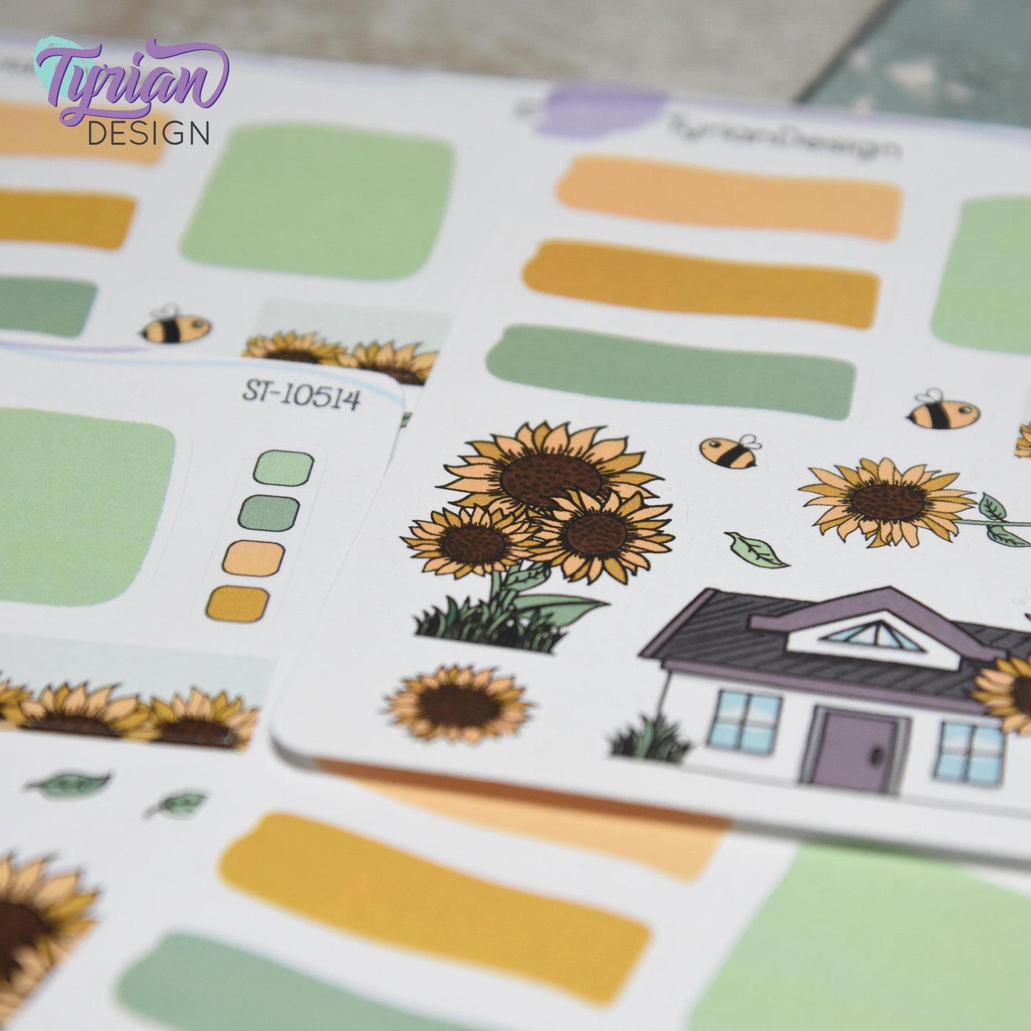 Sunflower House Journal Stickers | 16 Stickers