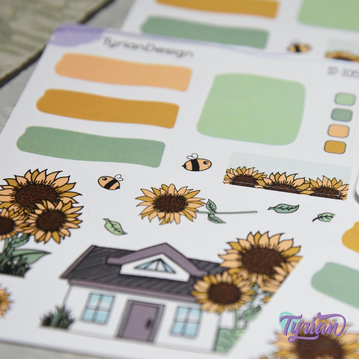 Sunflower House Journal Stickers | 16 Stickers