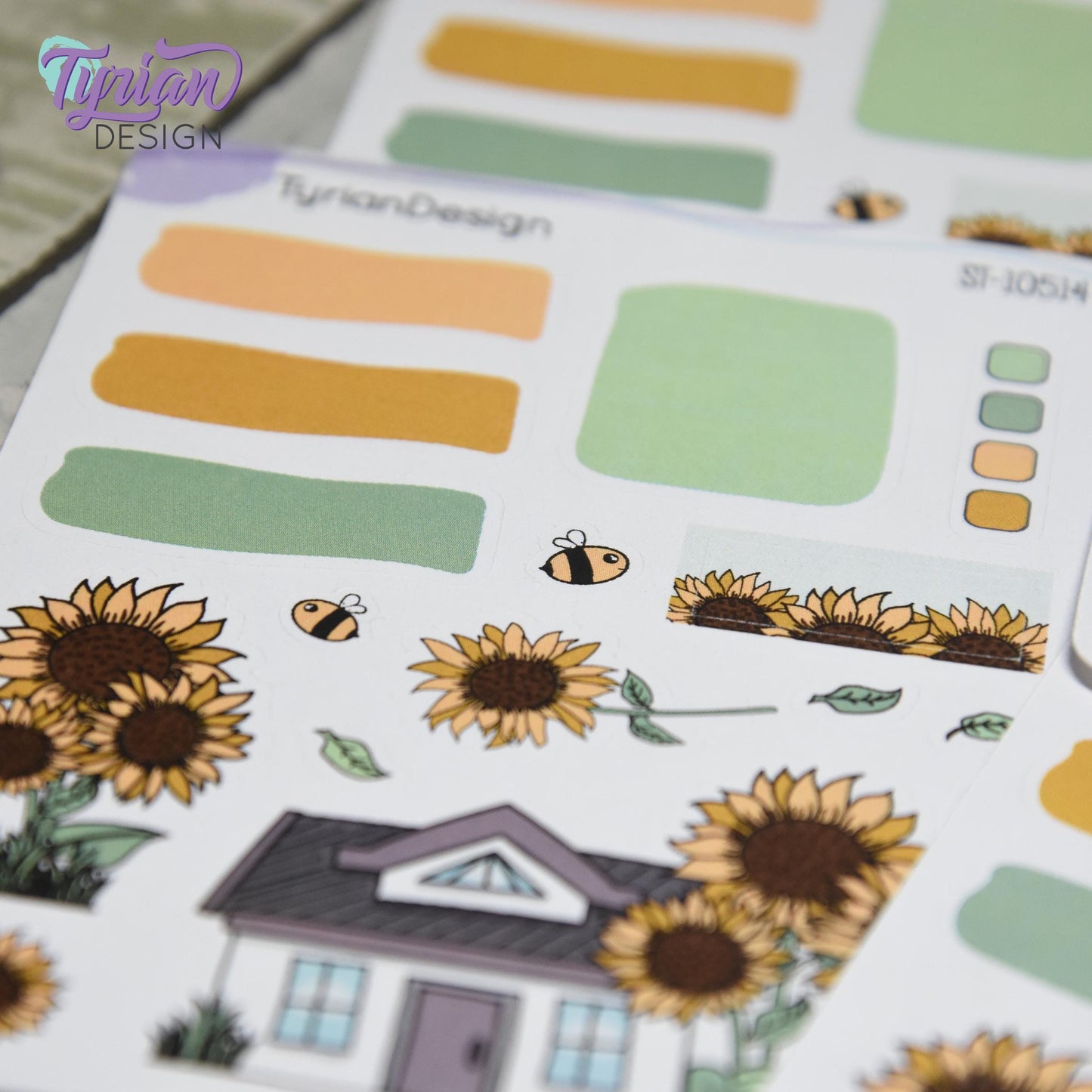 Sunflower House Journal Stickers | 16 Stickers