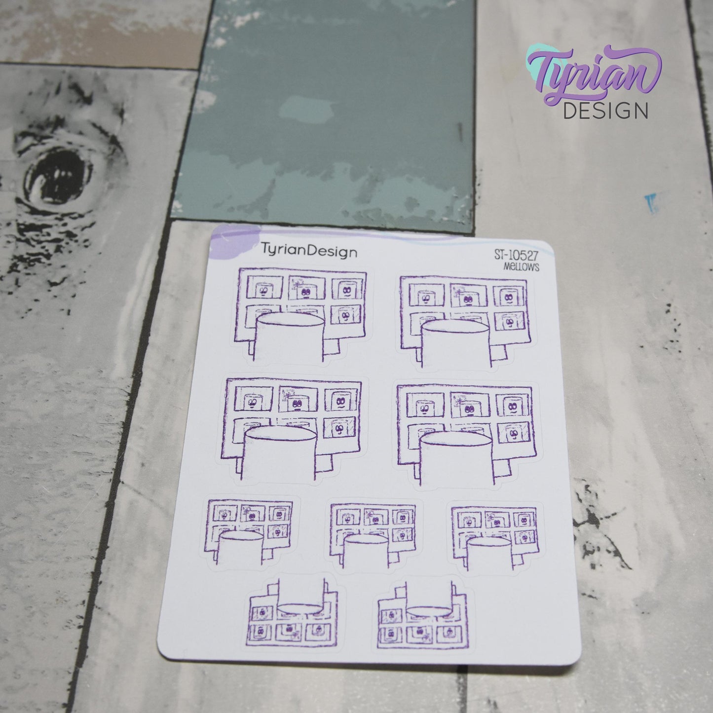 Virtual Meeting Stickers | 9 Stickers | 2 sizes | Marshmallow stickers