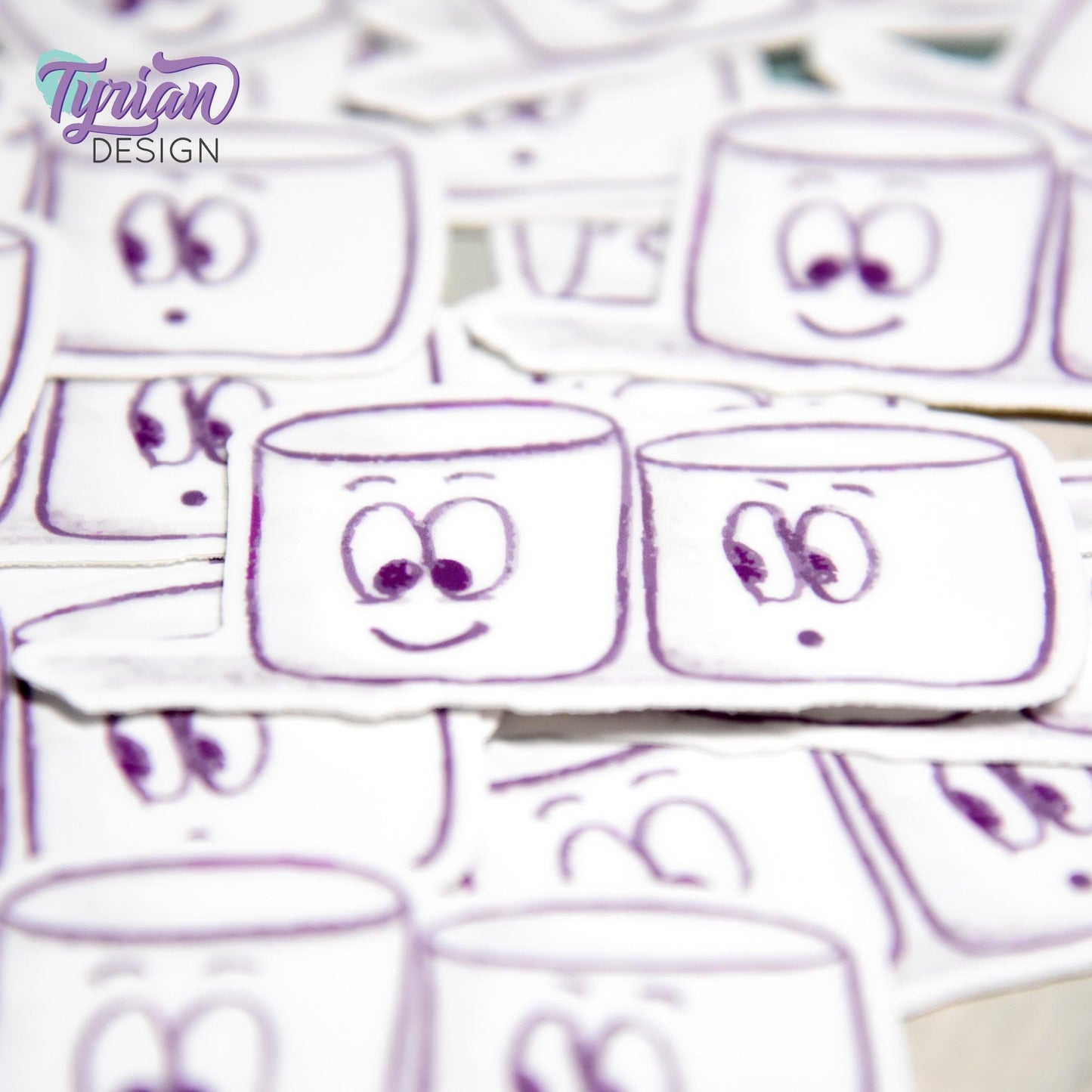 BFF Friends Sticker | Waterproof, Weatherproof & Durable | 2.5" x 1.2" | Tumbler Sticker | Dishwasher Safe | Sketchy Mellows Sticker