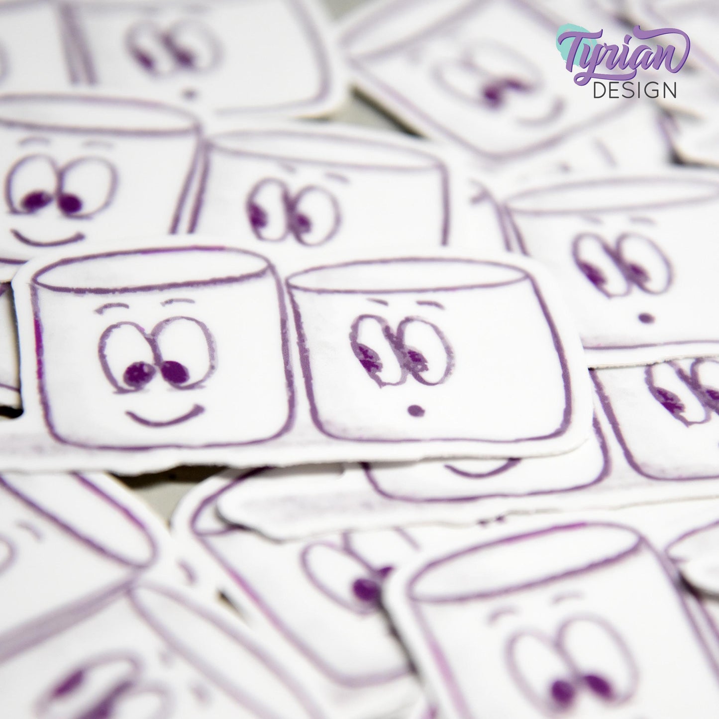 BFF Friends Sticker | Waterproof, Weatherproof & Durable | 2.5" x 1.2" | Tumbler Sticker | Dishwasher Safe | Sketchy Mellows Sticker