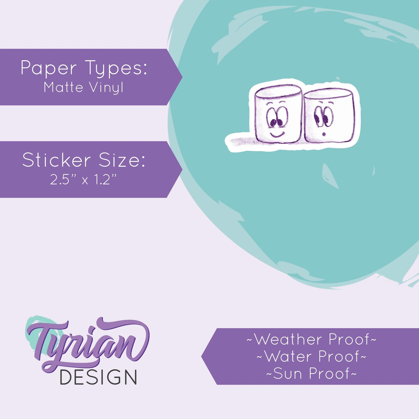 BFF Friends Sticker | Waterproof, Weatherproof & Durable | 2.5" x 1.2" | Tumbler Sticker | Dishwasher Safe | Sketchy Mellows Sticker