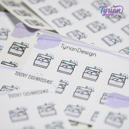 Dishwasher Stickers | 18 stickers | .48 x .5" each