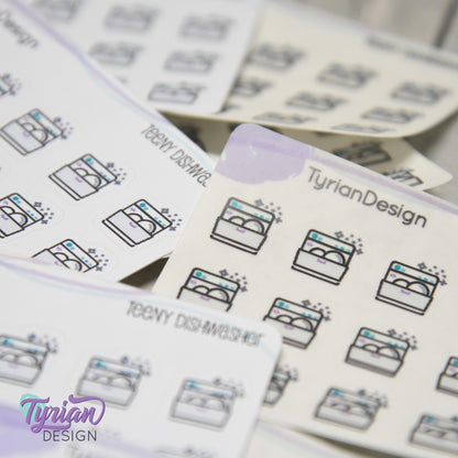 Dishwasher Stickers | 18 stickers | .48 x .5" each