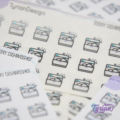 Dishwasher Stickers | 18 stickers | .48 x .5" each