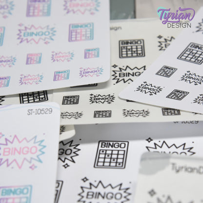 Bingo Stickers | 16 Stickers | 2 sizes | 2 Styles.